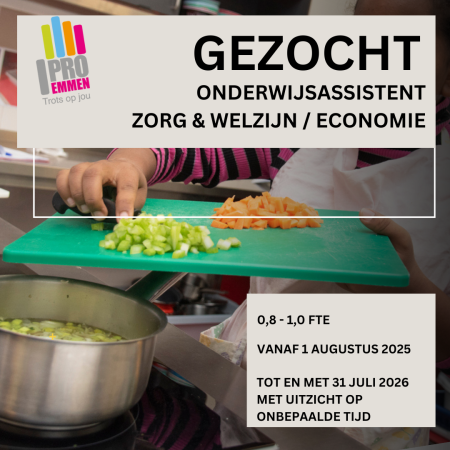 Vacature - Onderwijsassistent